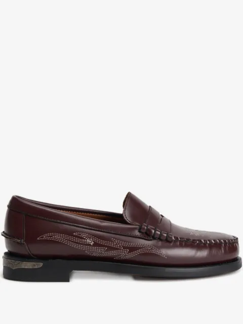 Sebago Dan El Paso embroidered penny loafers