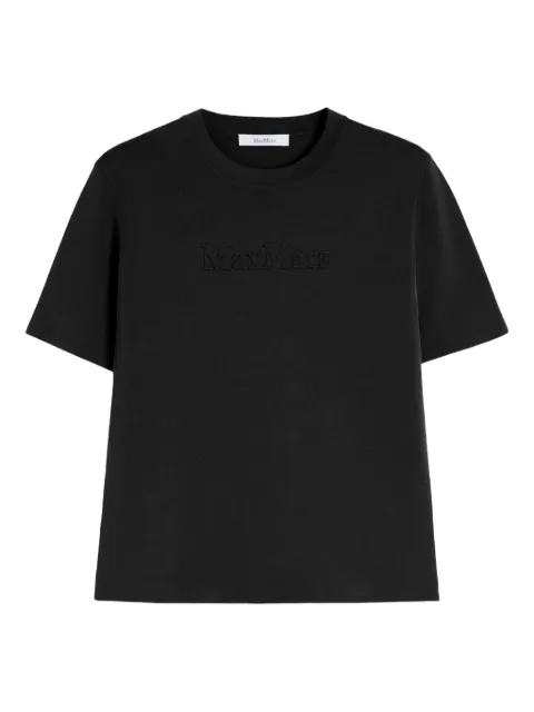 Max Mara playera con logo en relieve