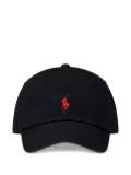 Polo Ralph Lauren polo-player embroidered cotton cap - Black