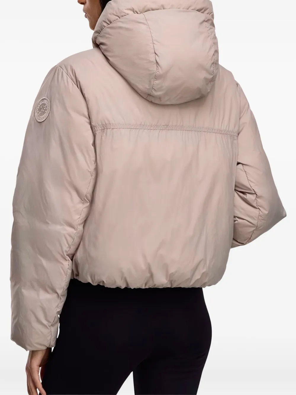Canada Goose Packable Hooded Jacket Featuring Zip Pockets In Neutral