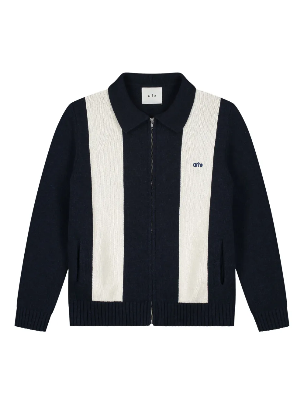 Arte Antwerp cárdigan con paneles y cierre | azul | Image 1
