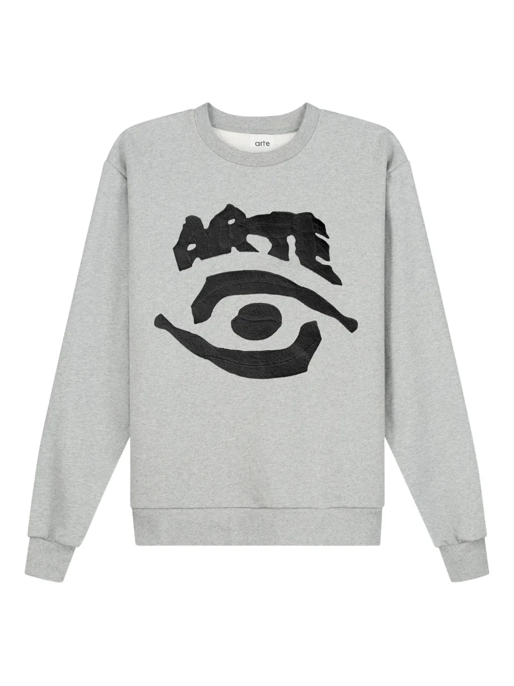 Arte Antwerp eye-print long-sleeved sweatshirt | Grey | Image 1