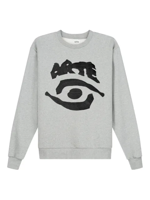 Arte Antwerp eye-print long-sleeved sweatshirt