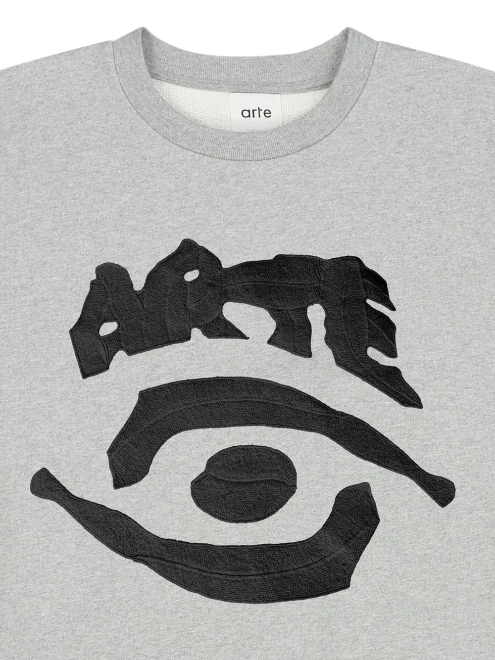 Arte Antwerp Sweater met oogprint en lange mouwen - Grijs