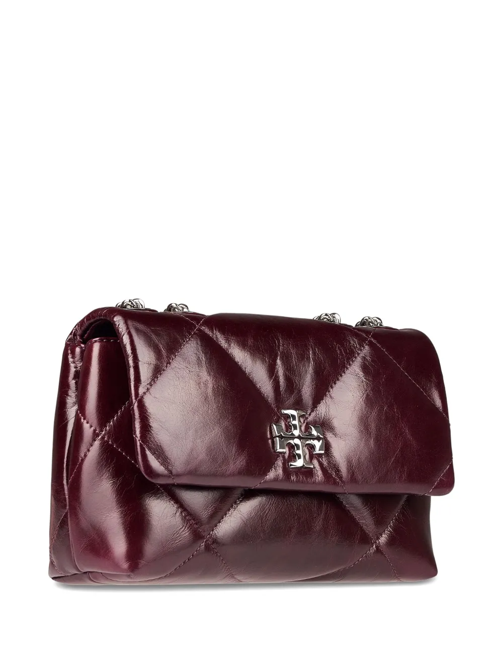 Tory Burch Quilted Leather Shoulder Bag In Red