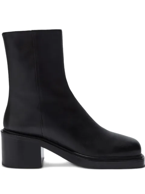Aeyde zip-front square-toe boots