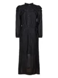 MARANT ÉTOILE ruffled button-front dress - Black