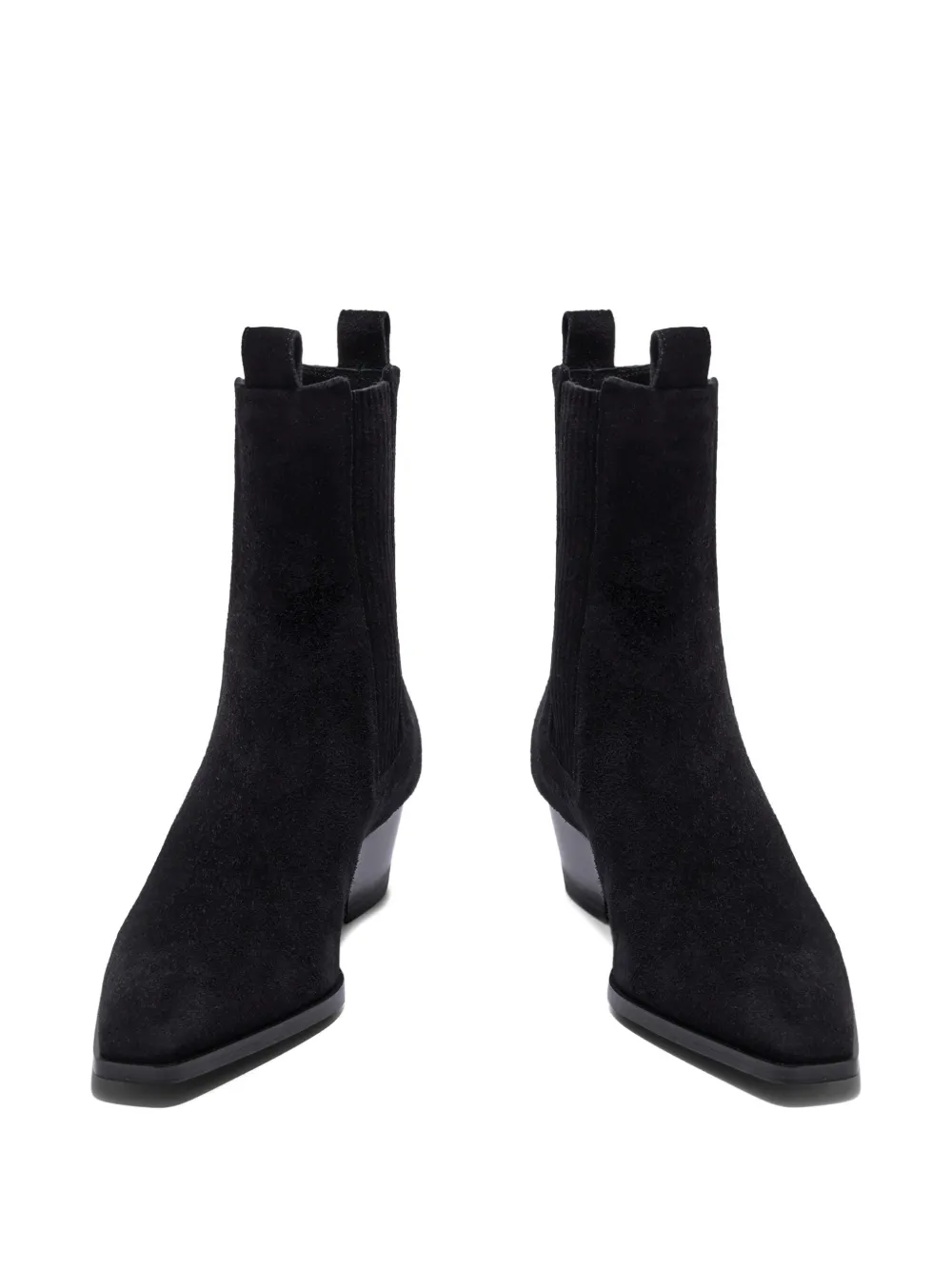Aeyde 30mm Kiki suede ankle boots Black