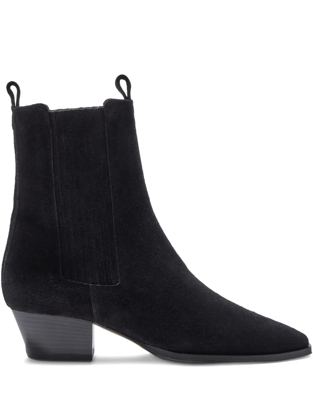 Aeyde 30mm Kiki suede ankle boots Black