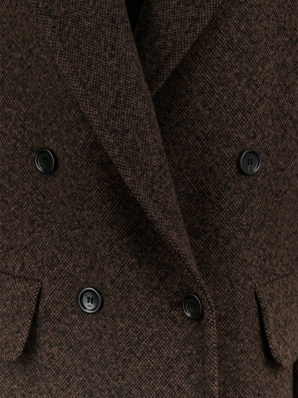 Max Mara Double-breasted Coat In Gray
