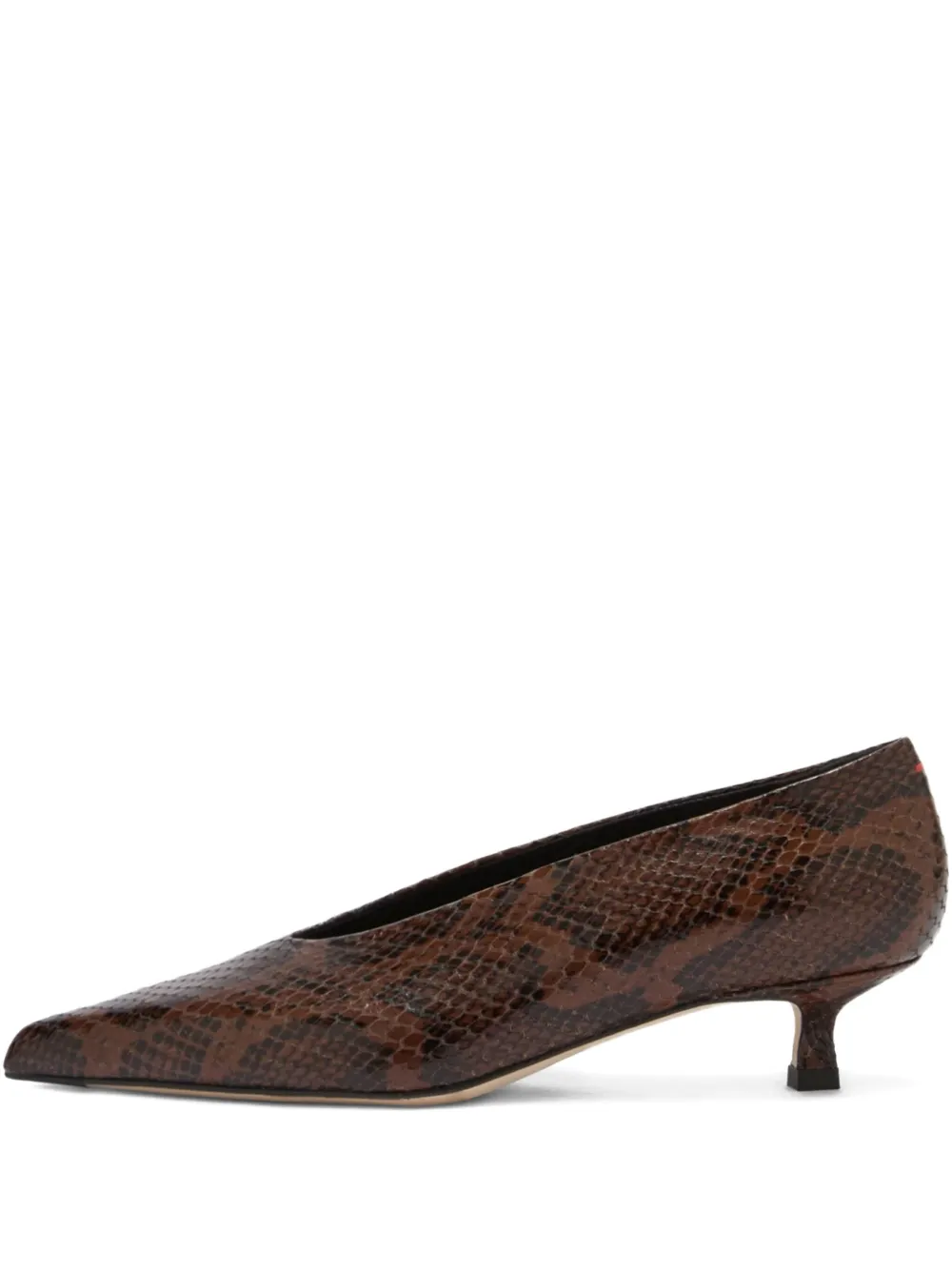 Aeyde 35mm Clara heeled pumps Brown