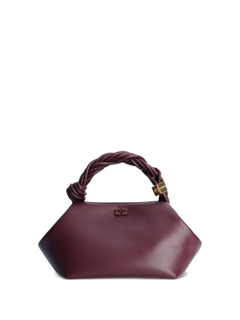 GANNI small Bou braided-handle tote bag