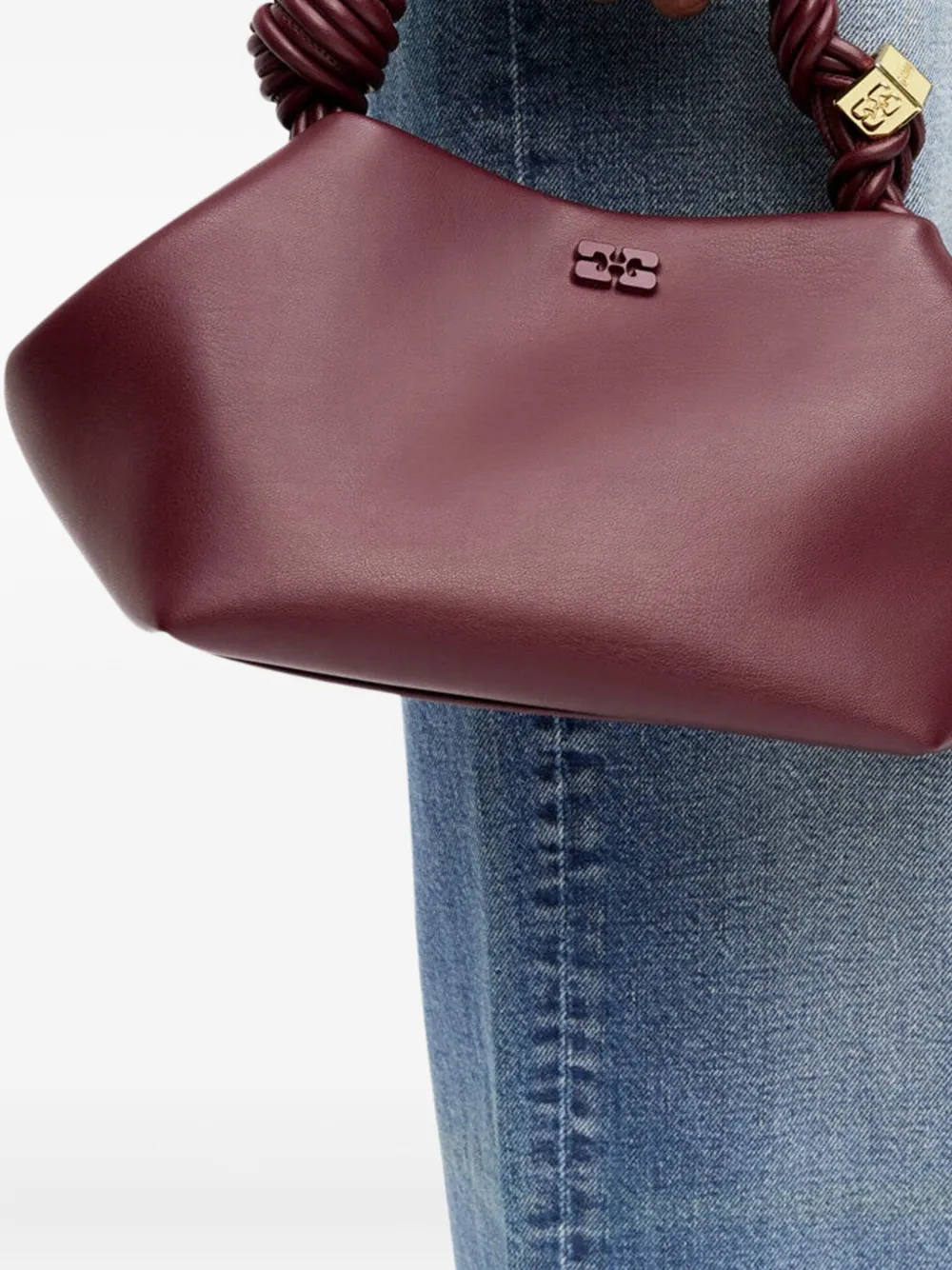 GANNI small Bou braided-handle tote bag | Image 2