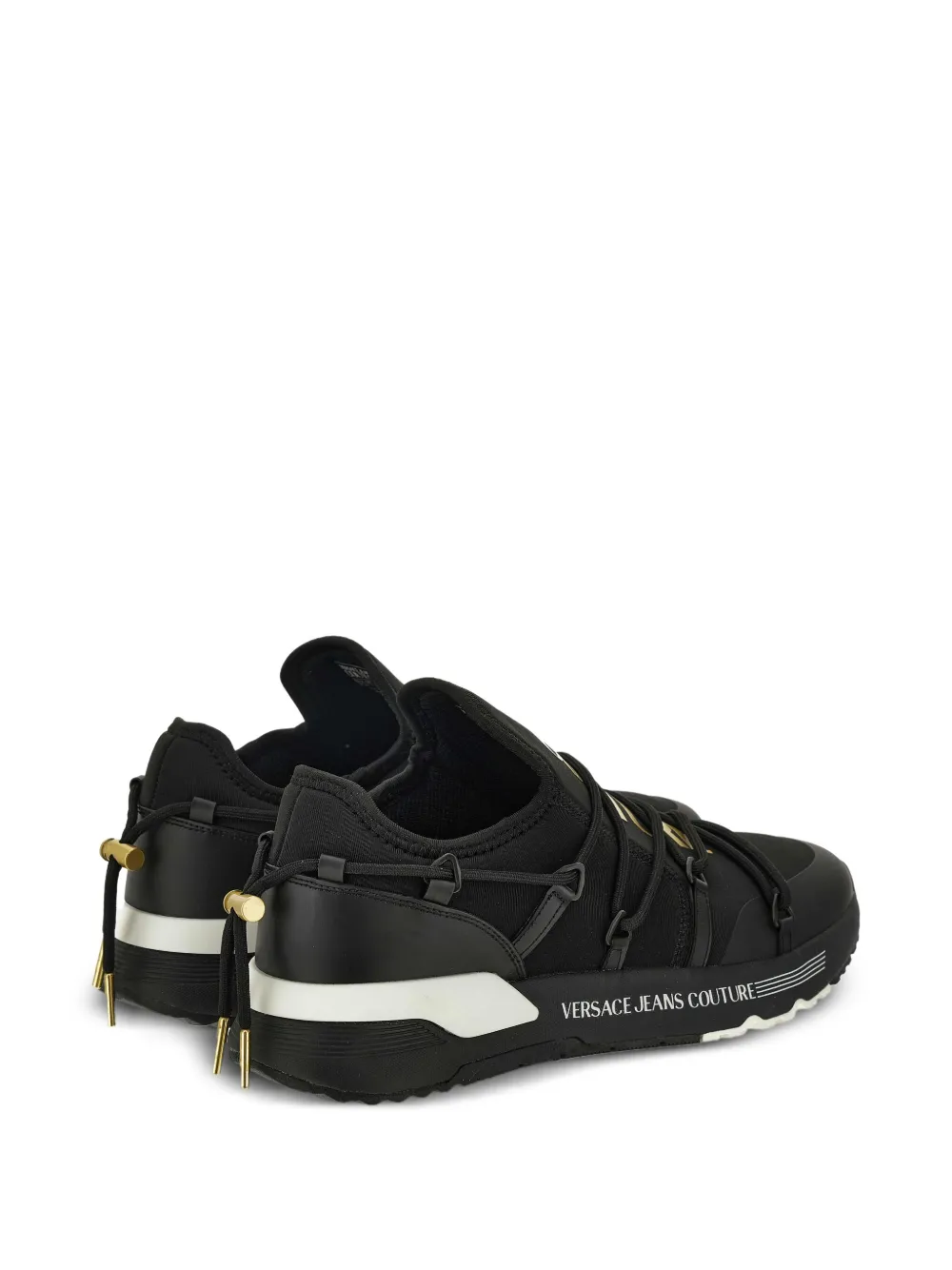 Versace Jeans Couture logo-detail slip-on sneakers Black