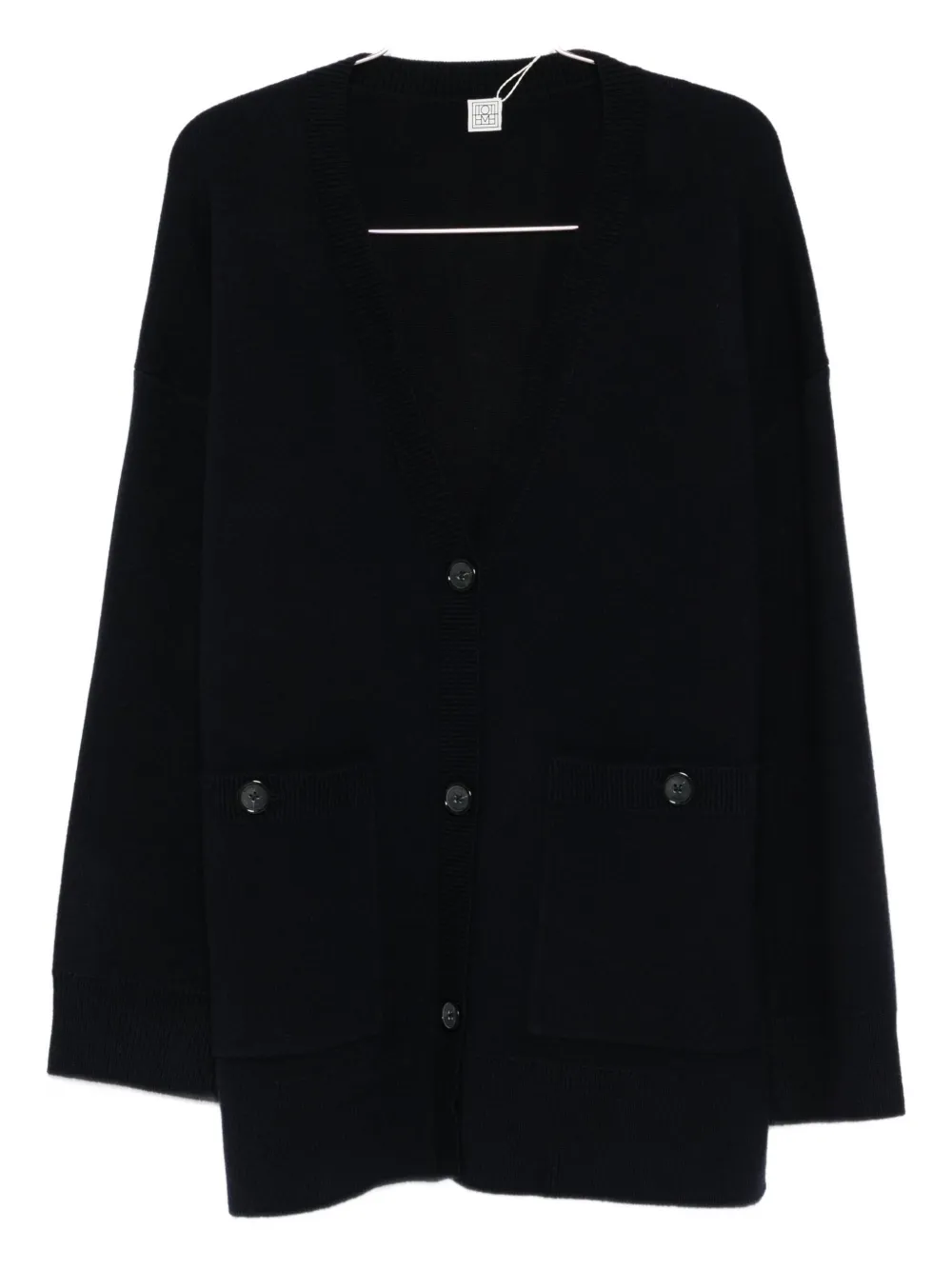 Totême V-neck Cardigan In Black