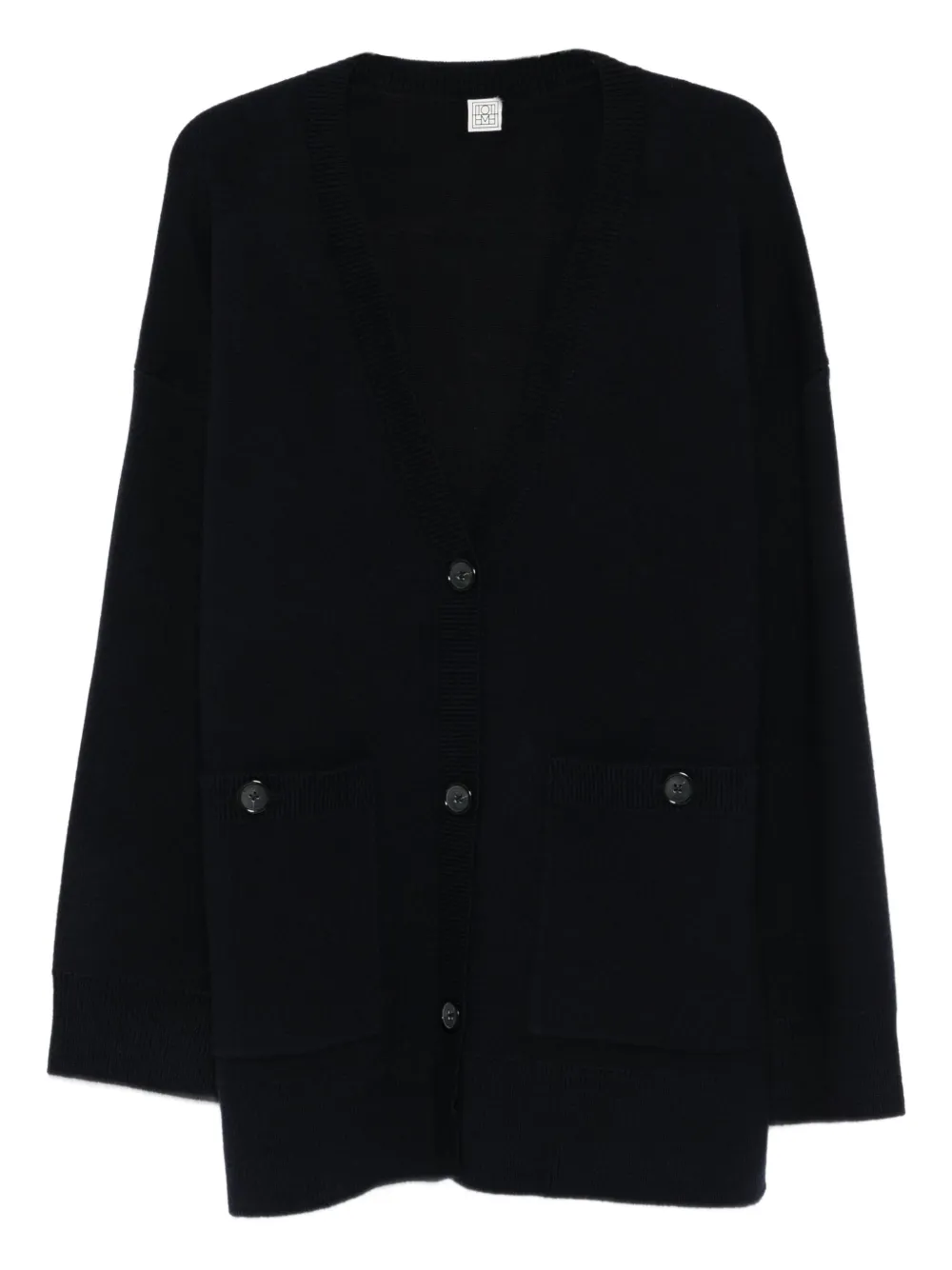 TOTEME cárdigan con cuello en V | negro | Image 1
