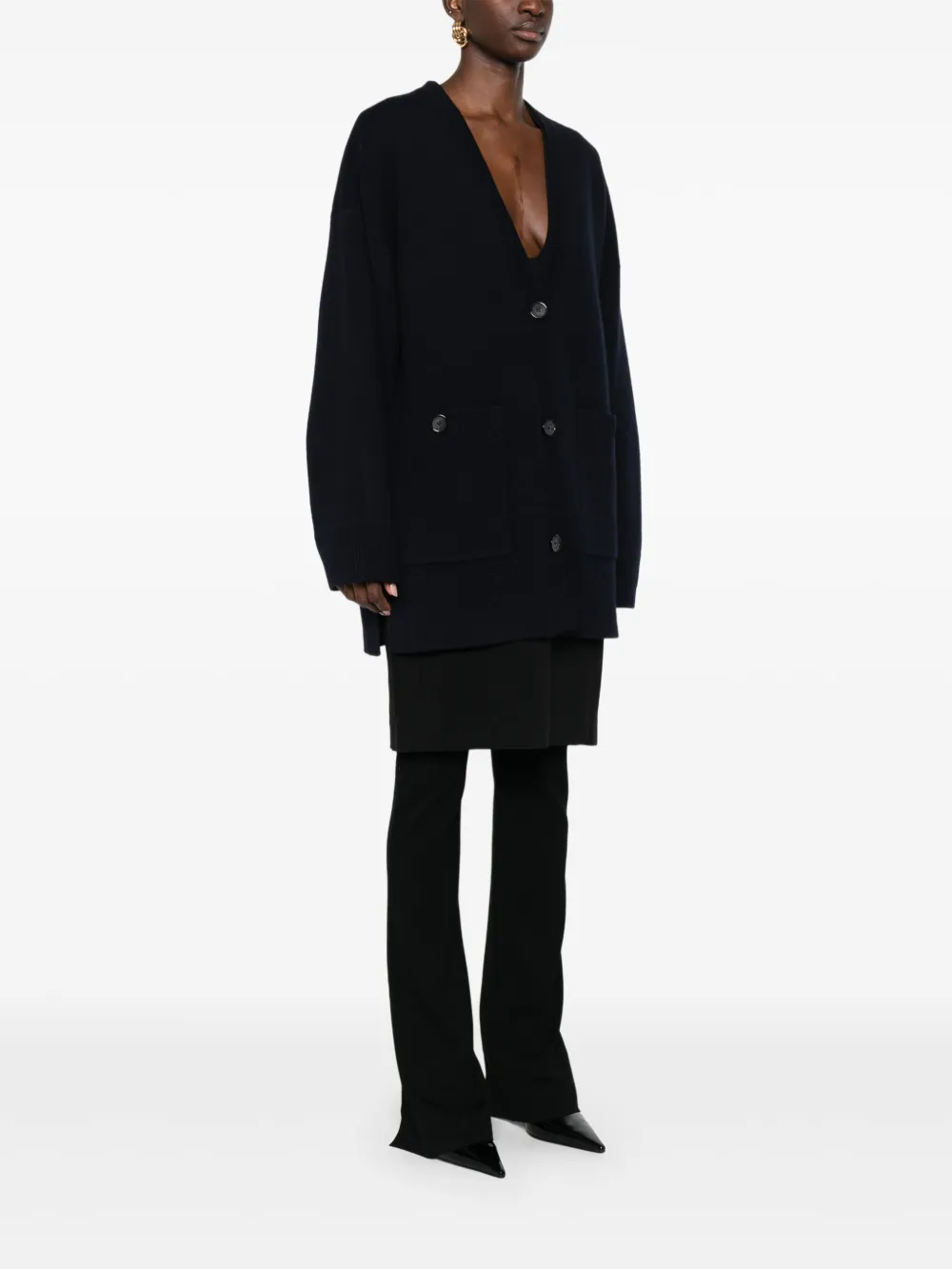 TOTEME Vest met V-hals Zwart