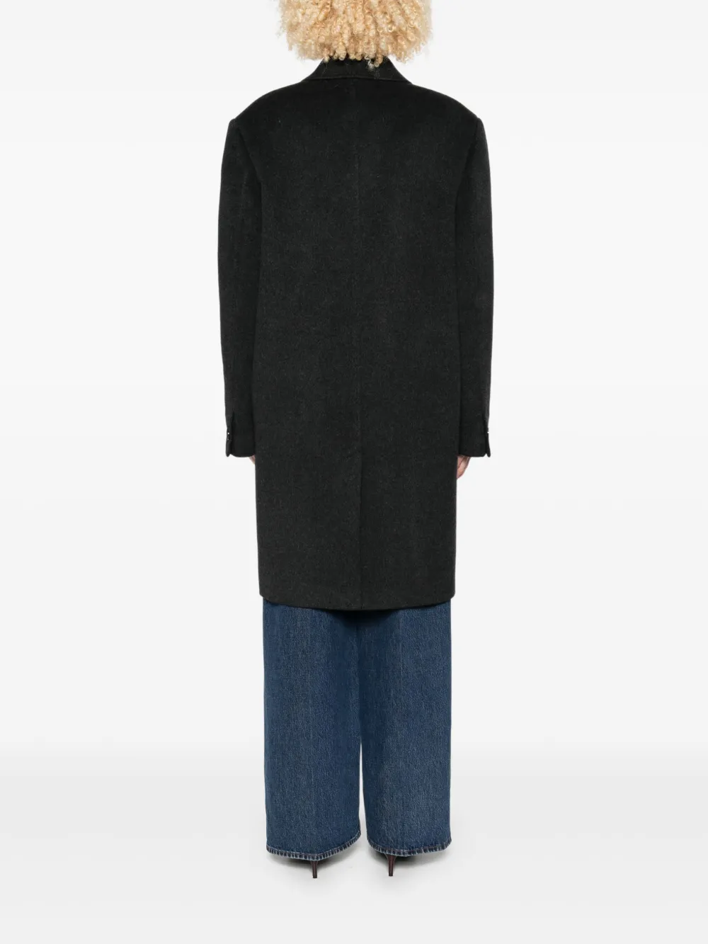 TOTEME Kasjmier jas met dubbele rij knopen Grijs