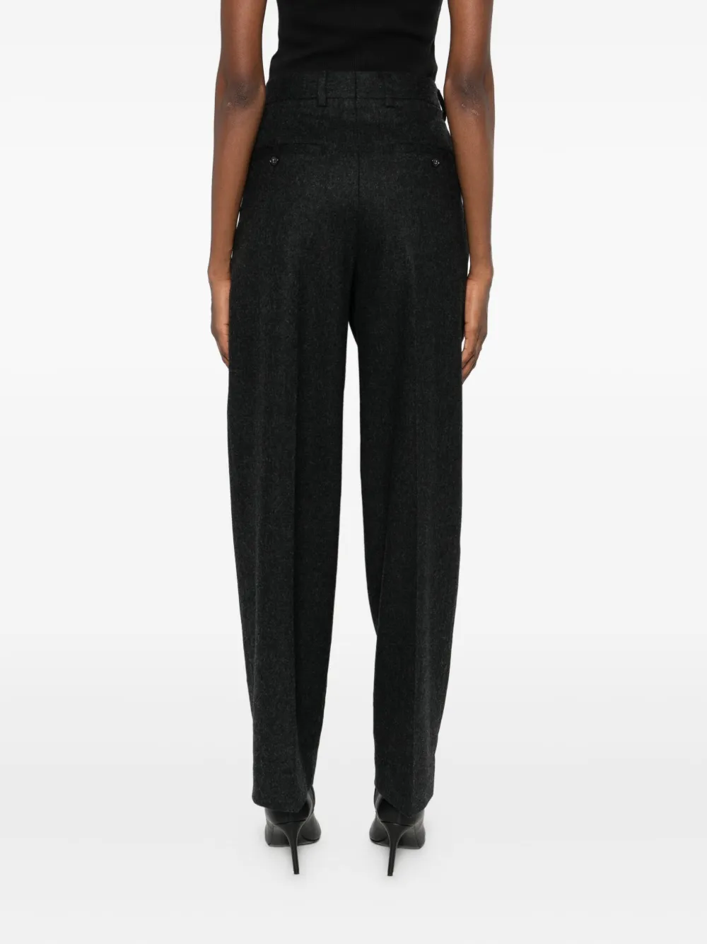 TOTEME Geplooide broek Zwart