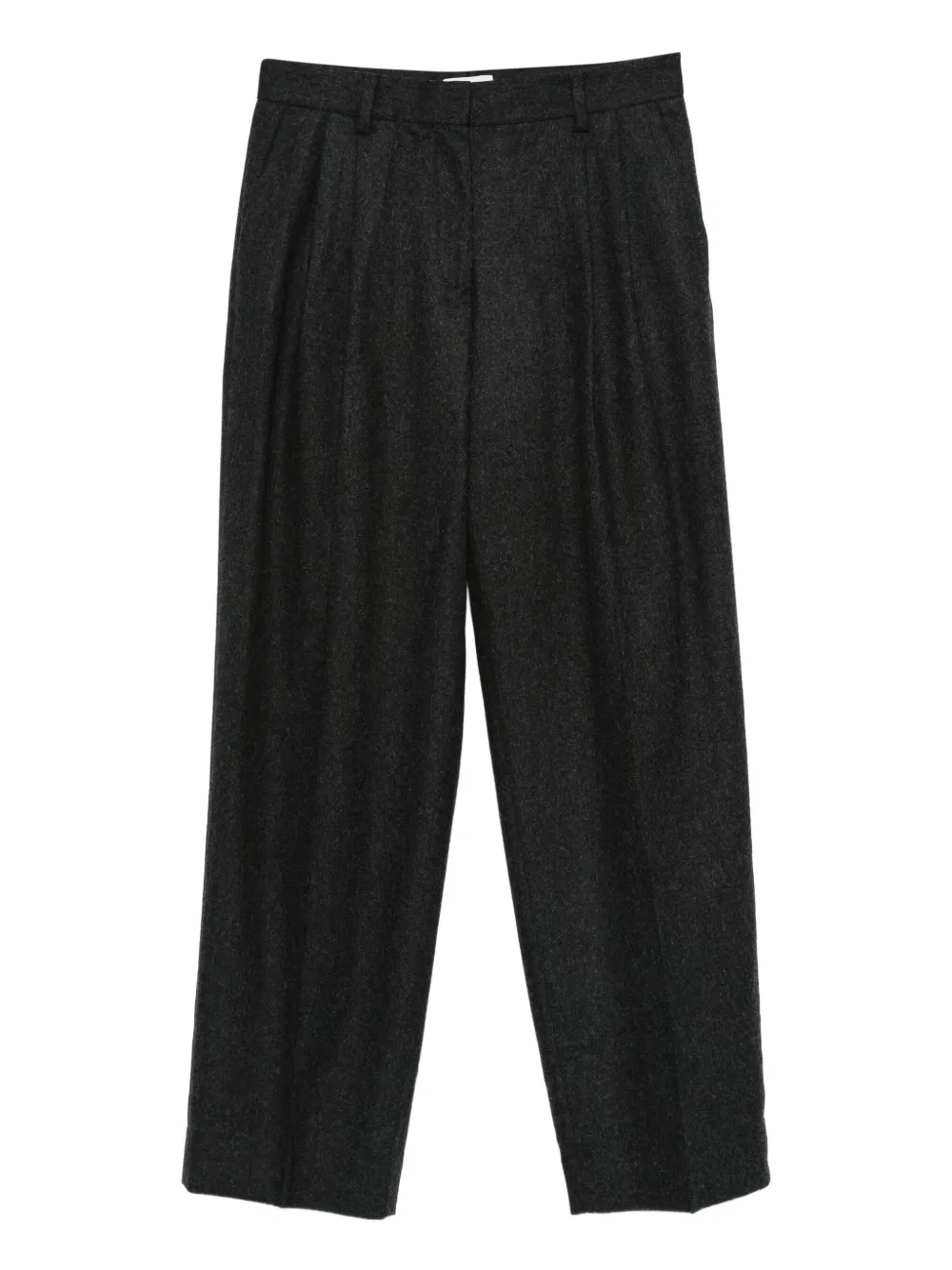 TOTEME double-pleat pants | Black | Image 1