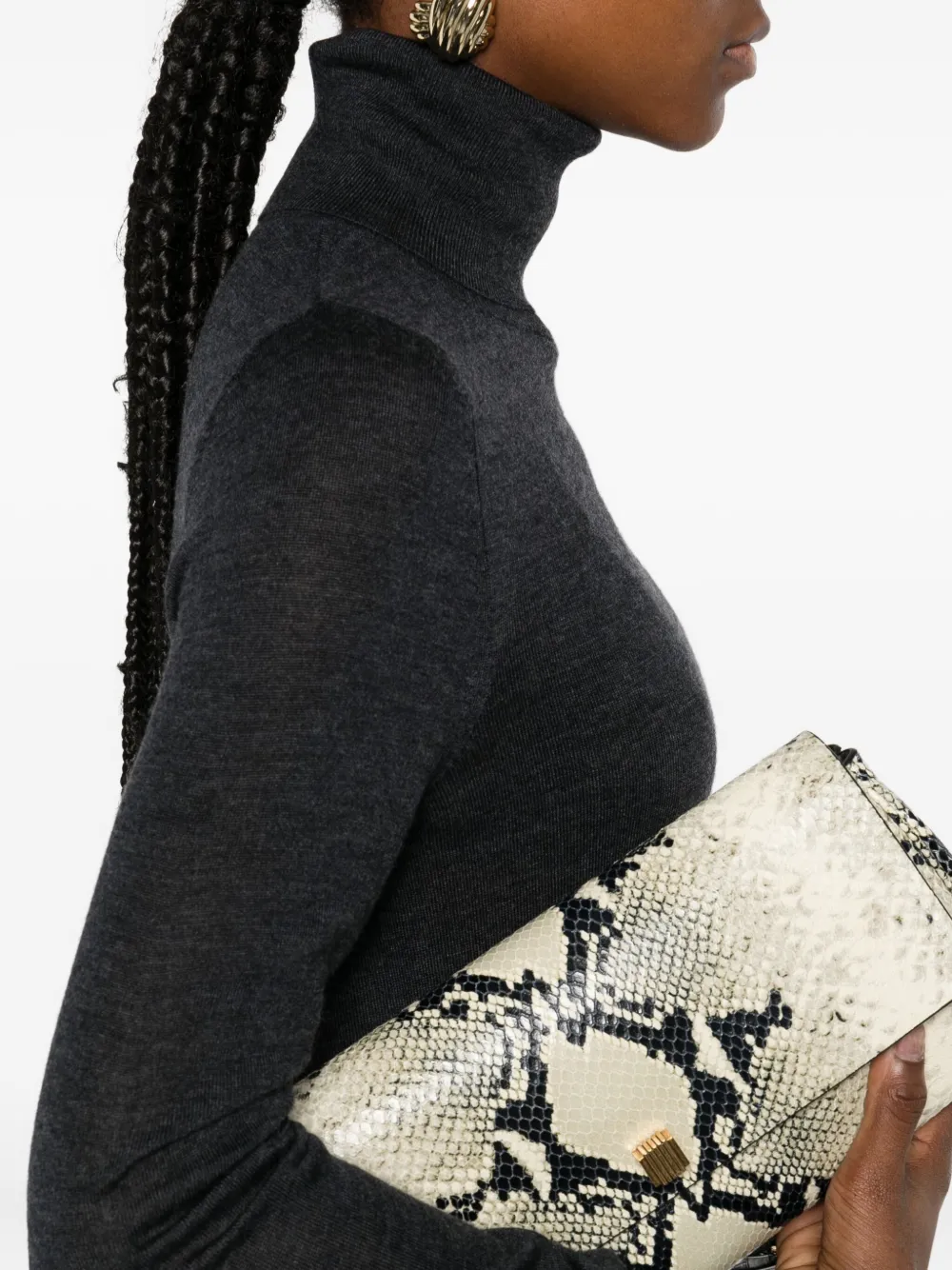 Totême Pullover Mit Rollkragen In Black