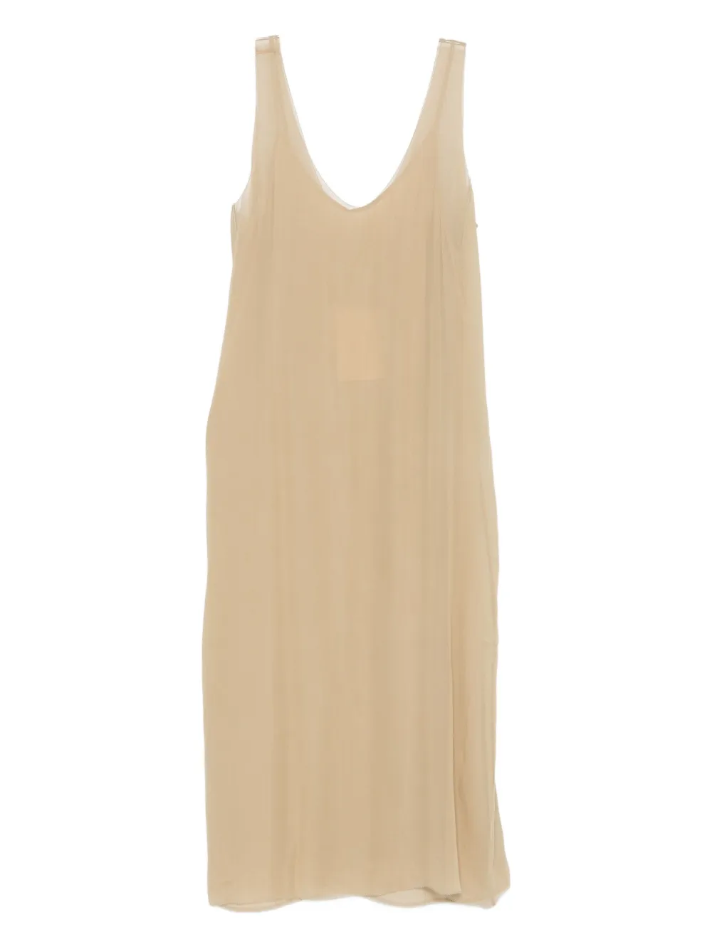 Totême Slip Midi Dress In Brown