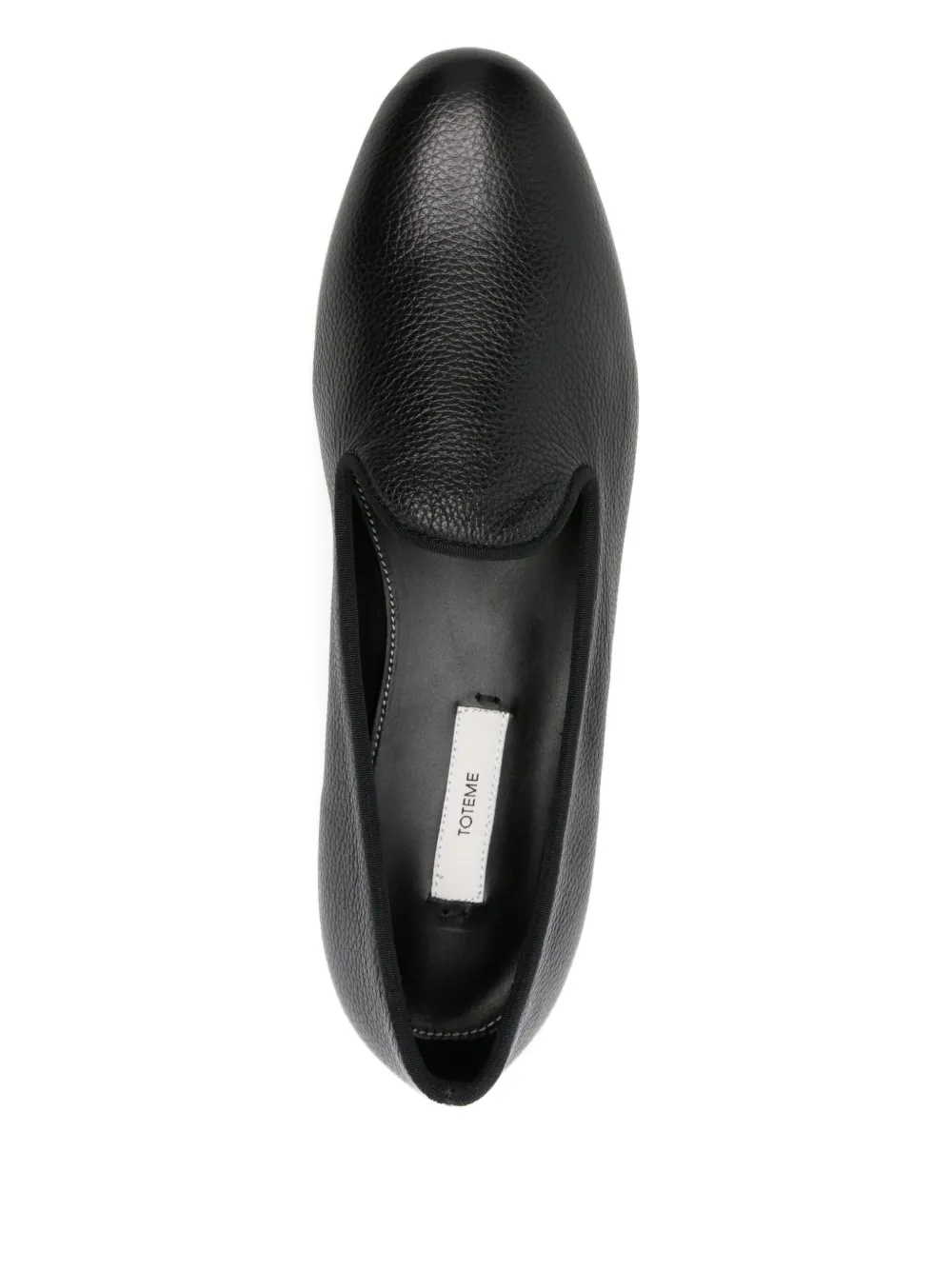TOTEME Leren loafers Zwart