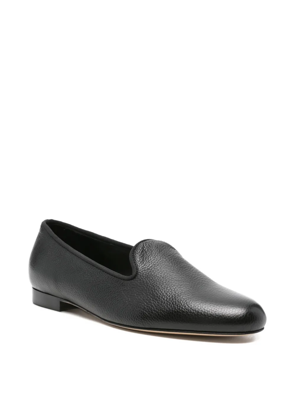 TOTEME Leren loafers - Zwart