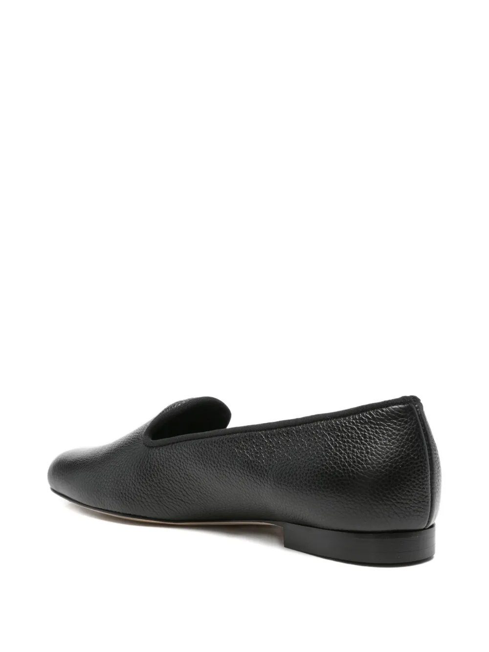 TOTEME Leren loafers Zwart