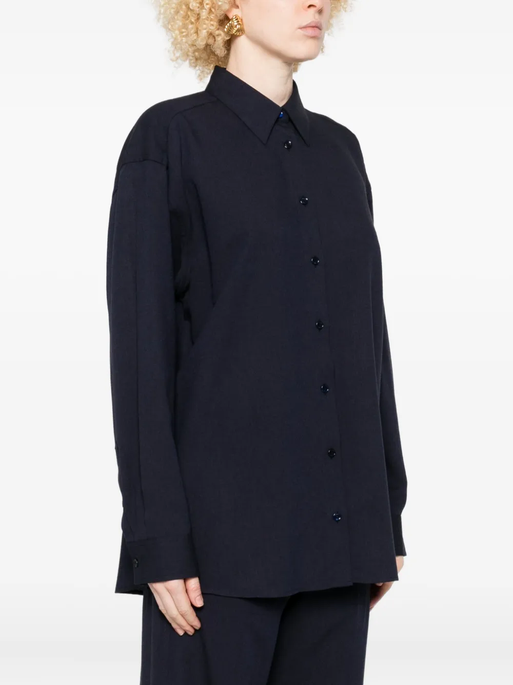 TOTEME Classic Fluid blouse Blauw