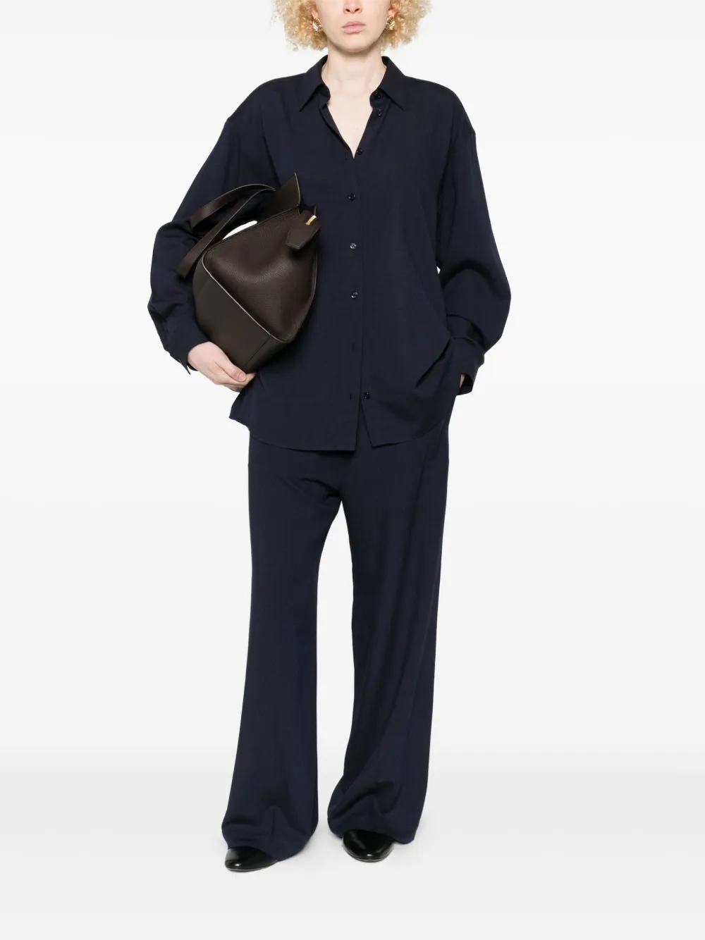 TOTEME Classic Fluid blouse - Blauw