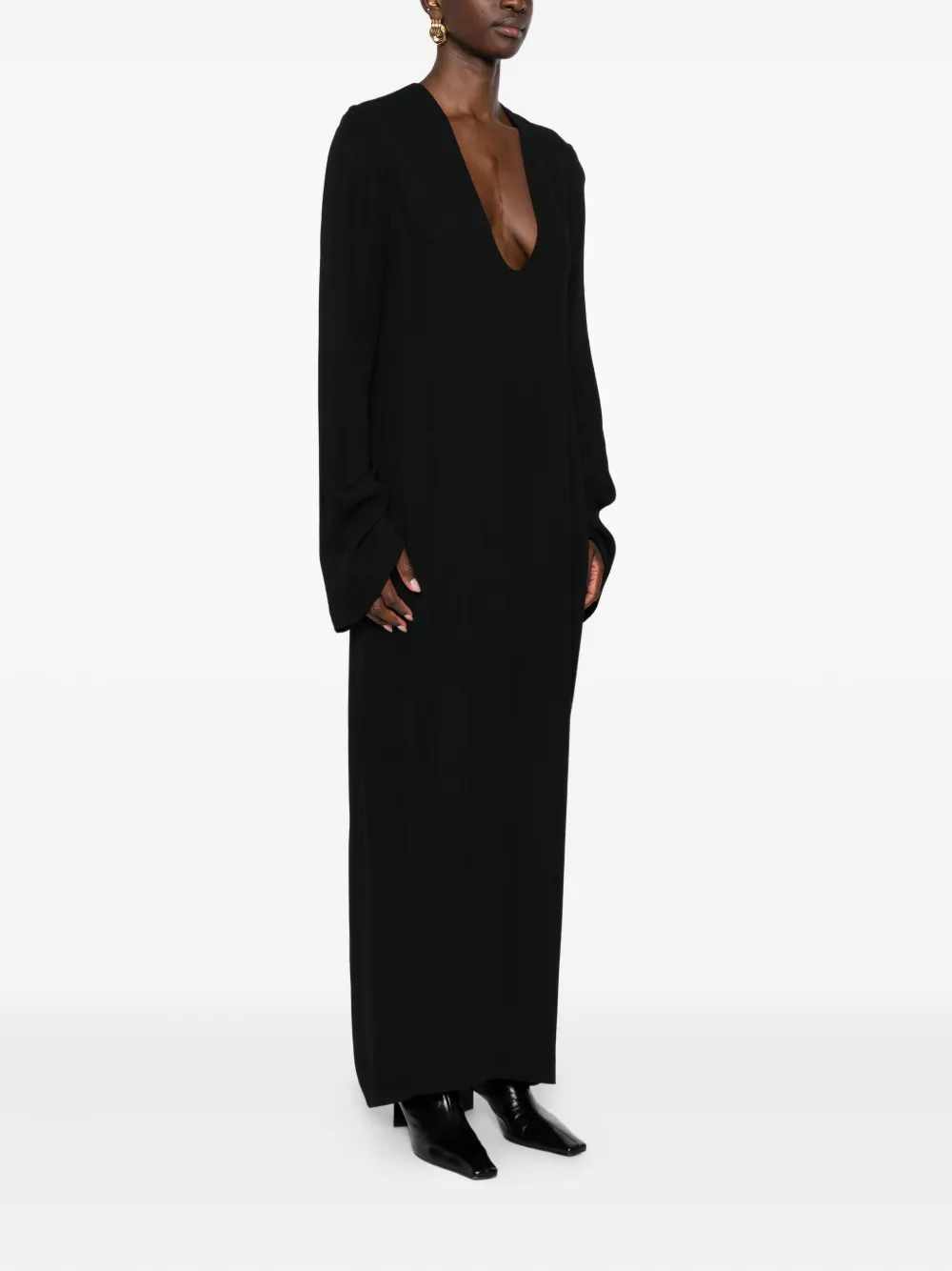 Totême Bell-sleeve Dress In Multi