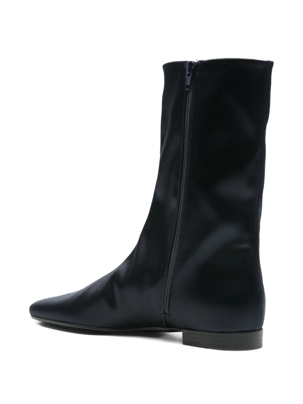 Totême Satin Ankle Boots In Blue