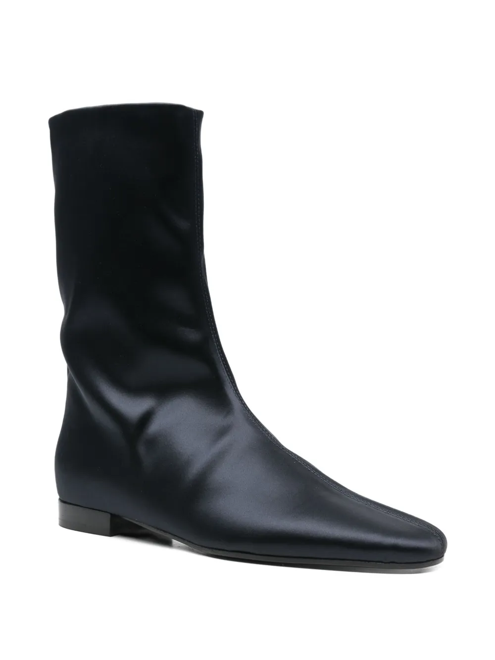 Totême Satin Ankle Boots In Blue