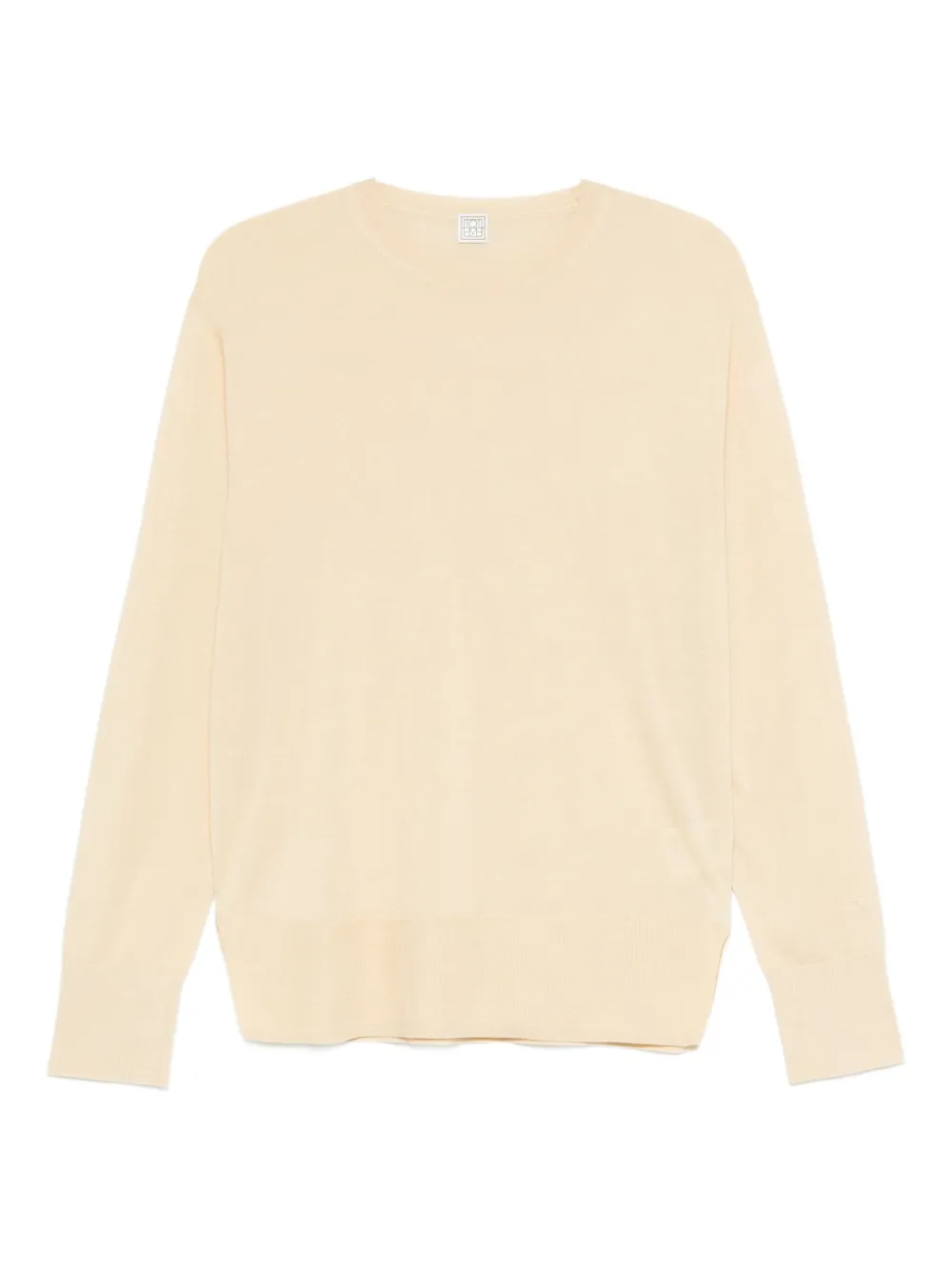 TOTEME crew-neck wool silk knit | Neutrals | Image 1