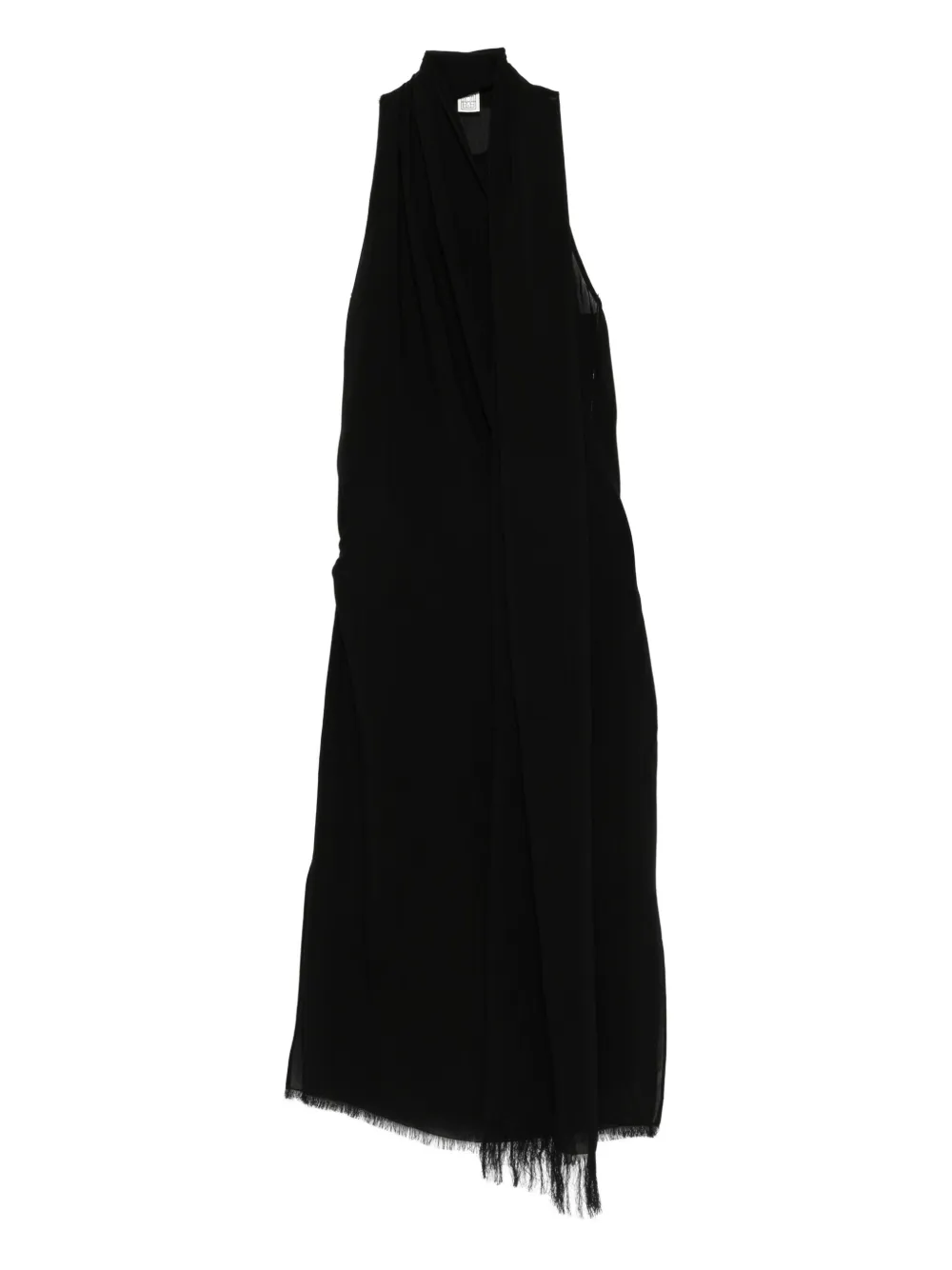 TOTEME draped fringed skirt | Black | Image 1