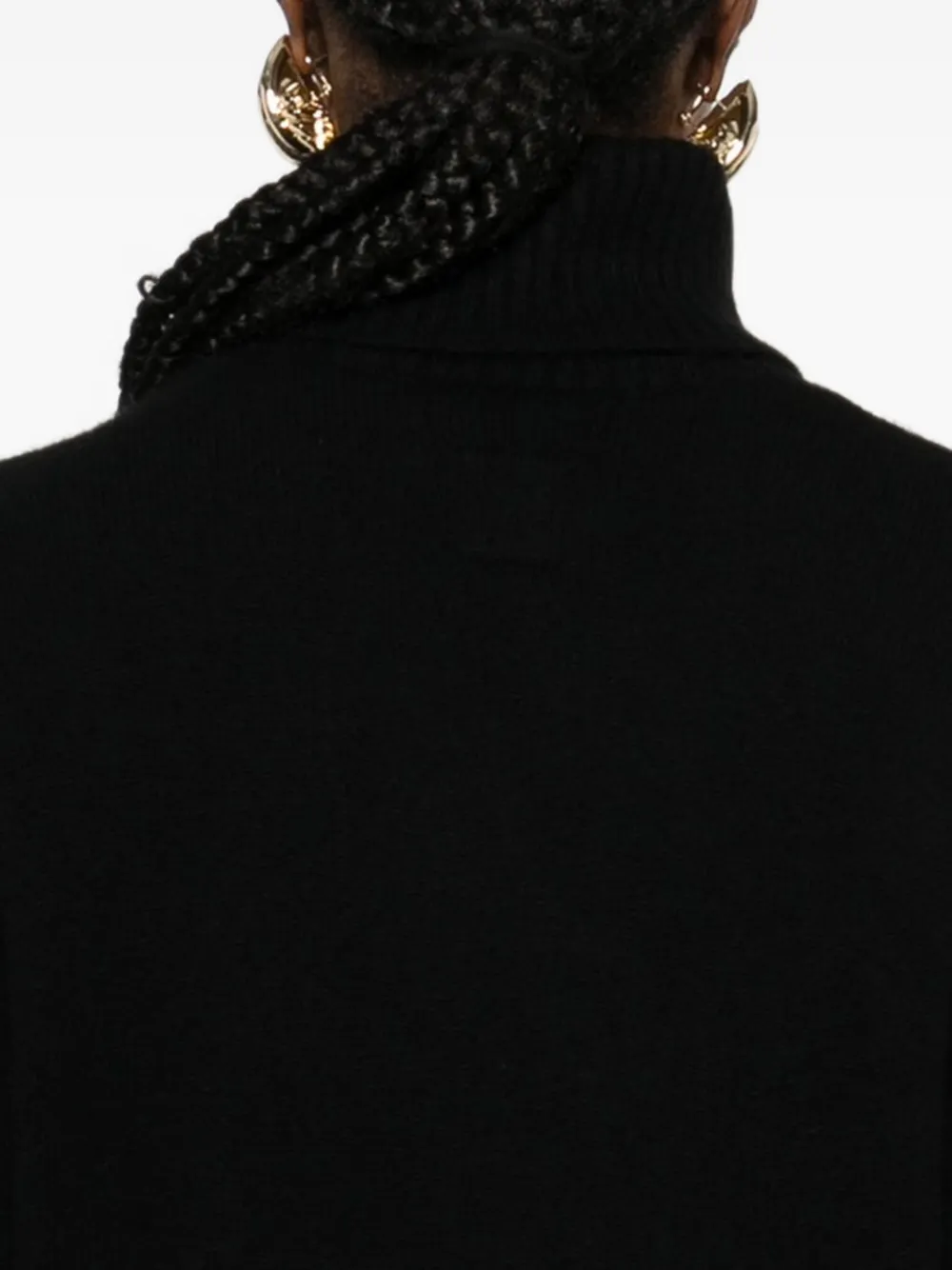 Totême Roll-neck Cashmere Sweater In Black