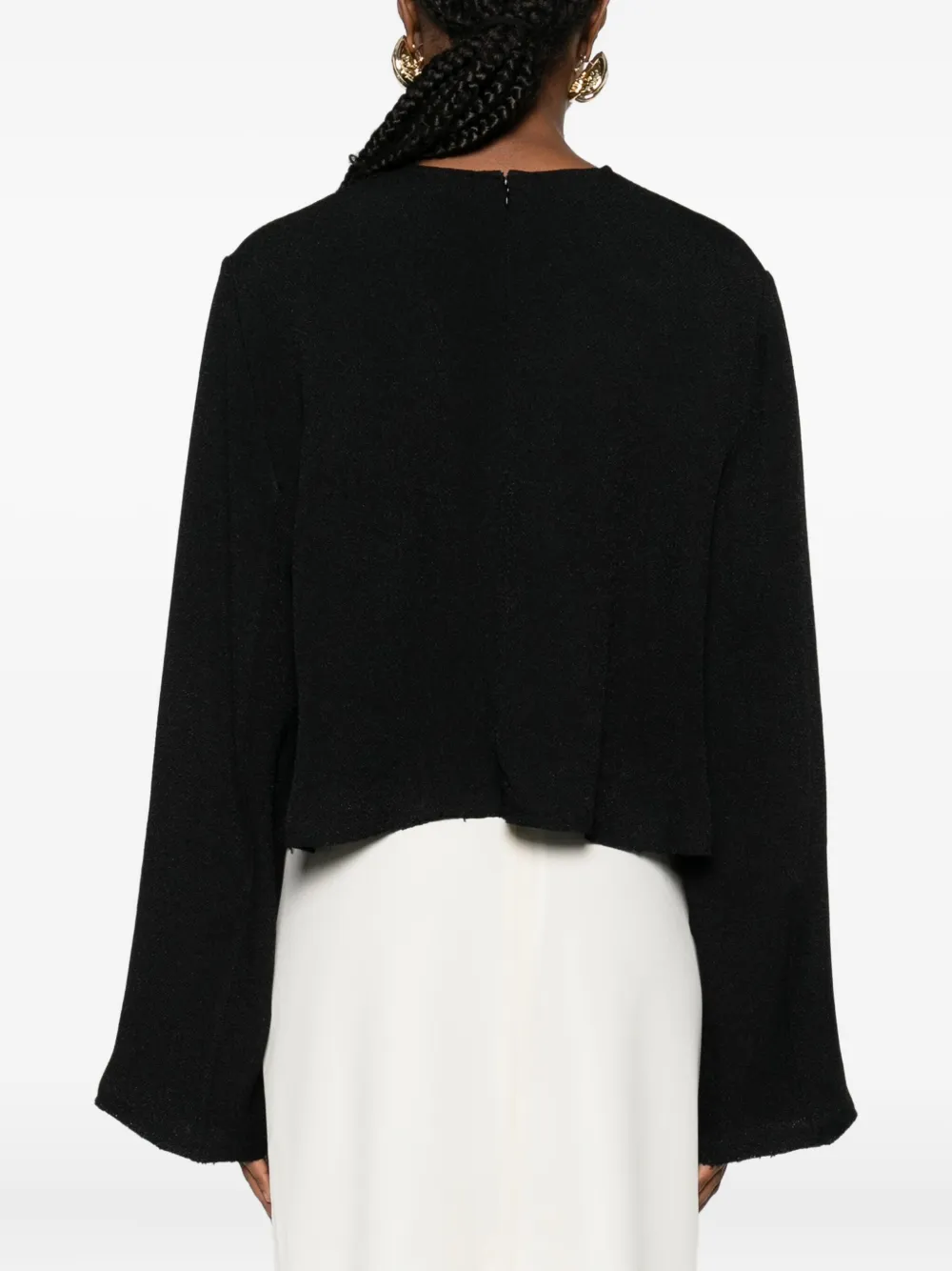 TOTEME Blouse met gerafelde afwerking Zwart