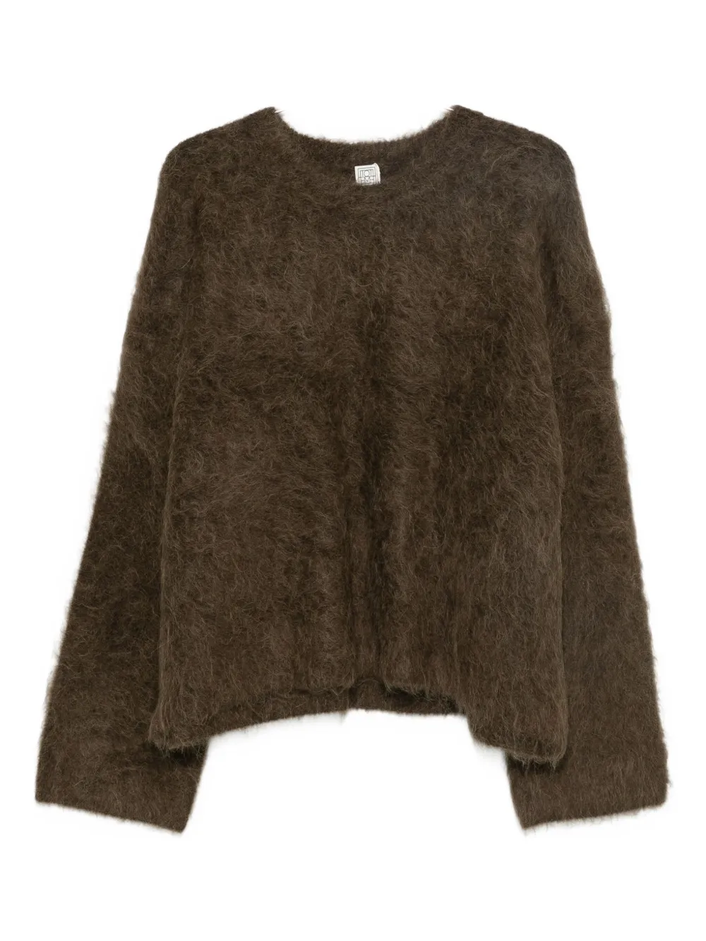 Totême Toteme Boxy Alpaca Blend Sweater In Brown