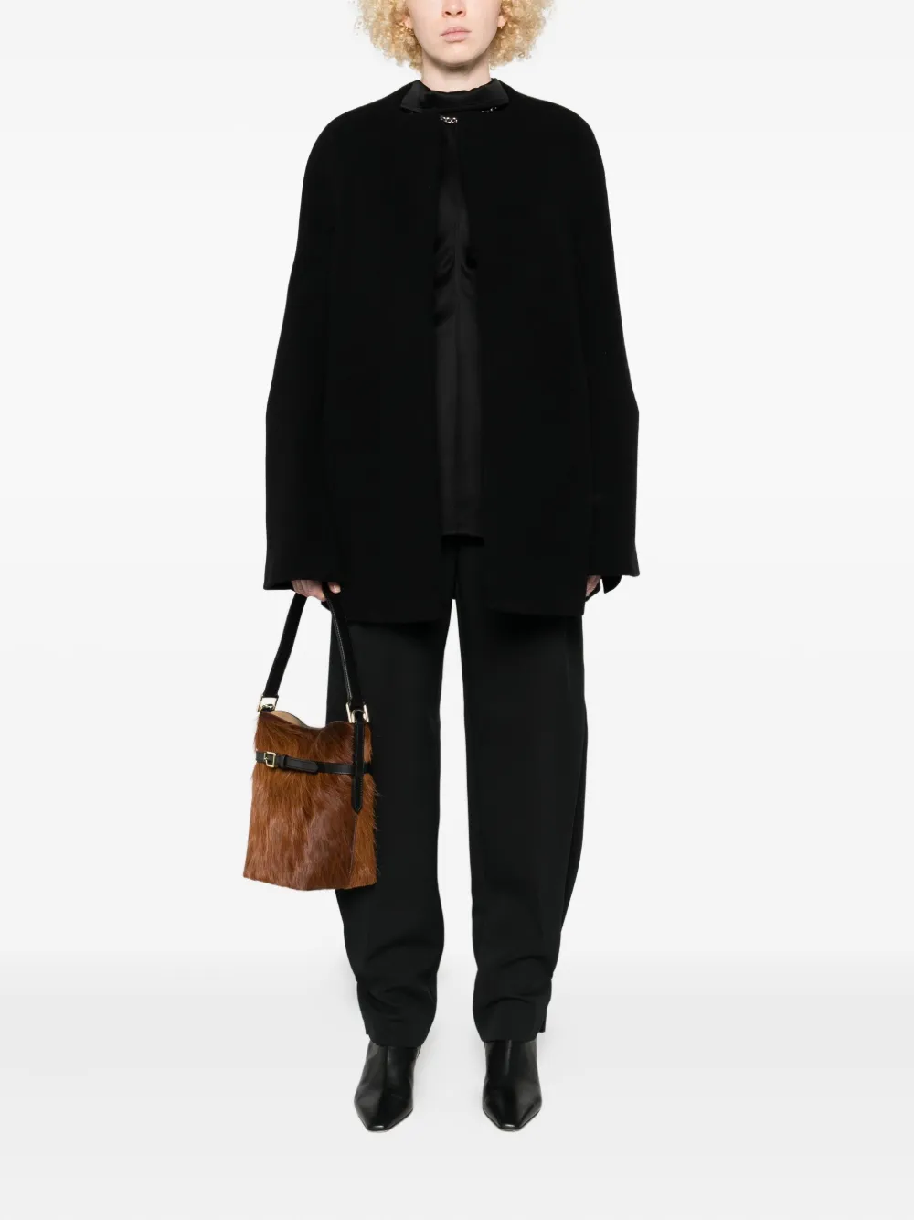 Totême Cape Jacket In Black