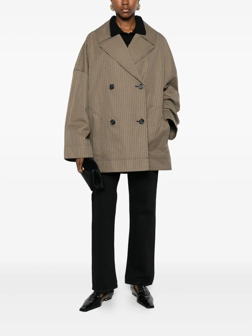 TOTEME double-breasted checked jacket | Oversized Jackets | Image 2