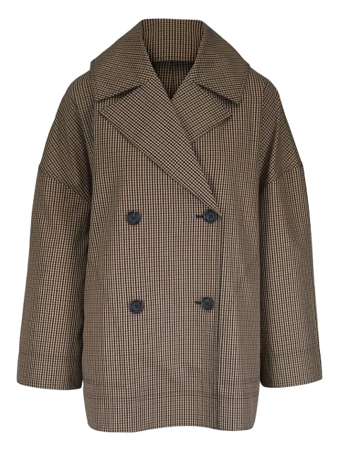 TOTEME double-breasted checked-pattern jacket