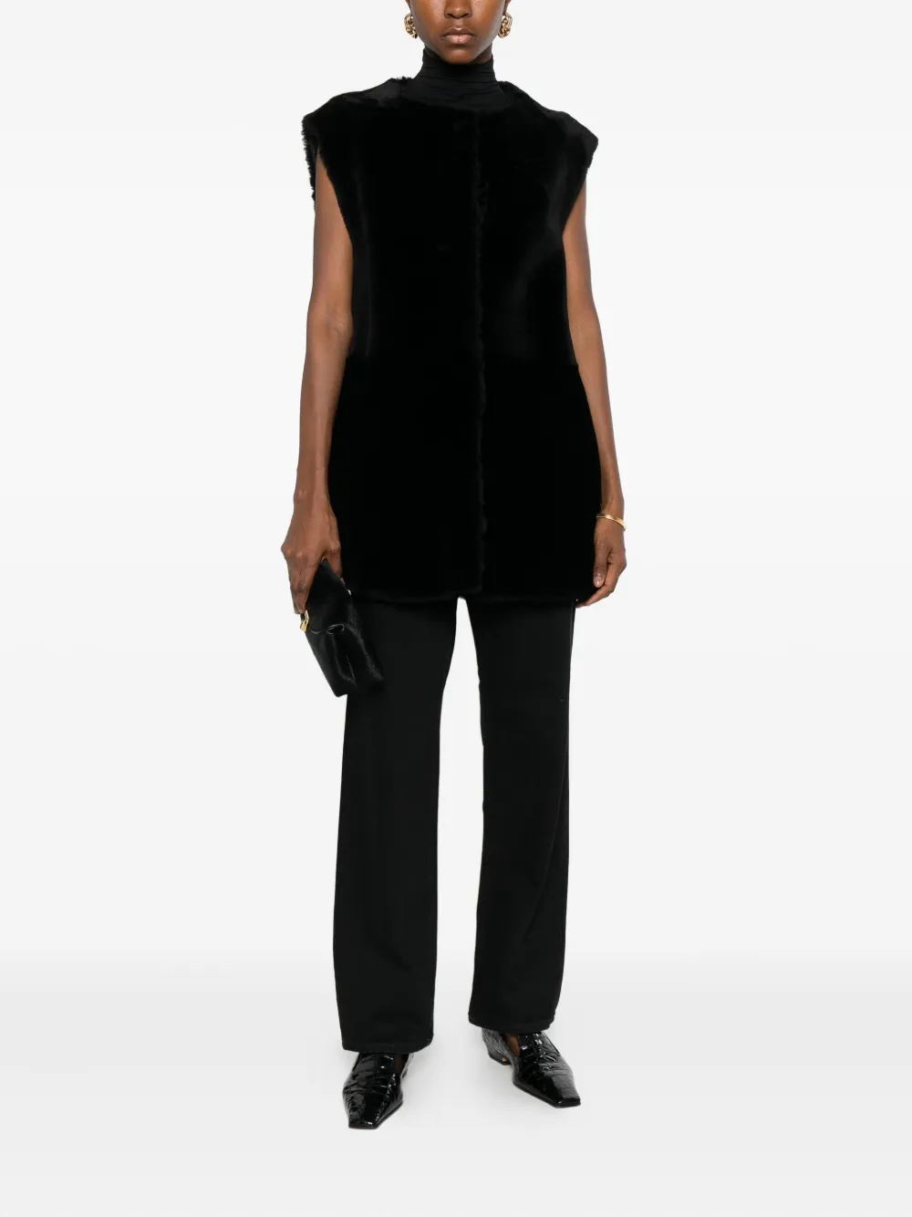 TOTEME shearling vest | Waistcoats & Gilets | Image 2