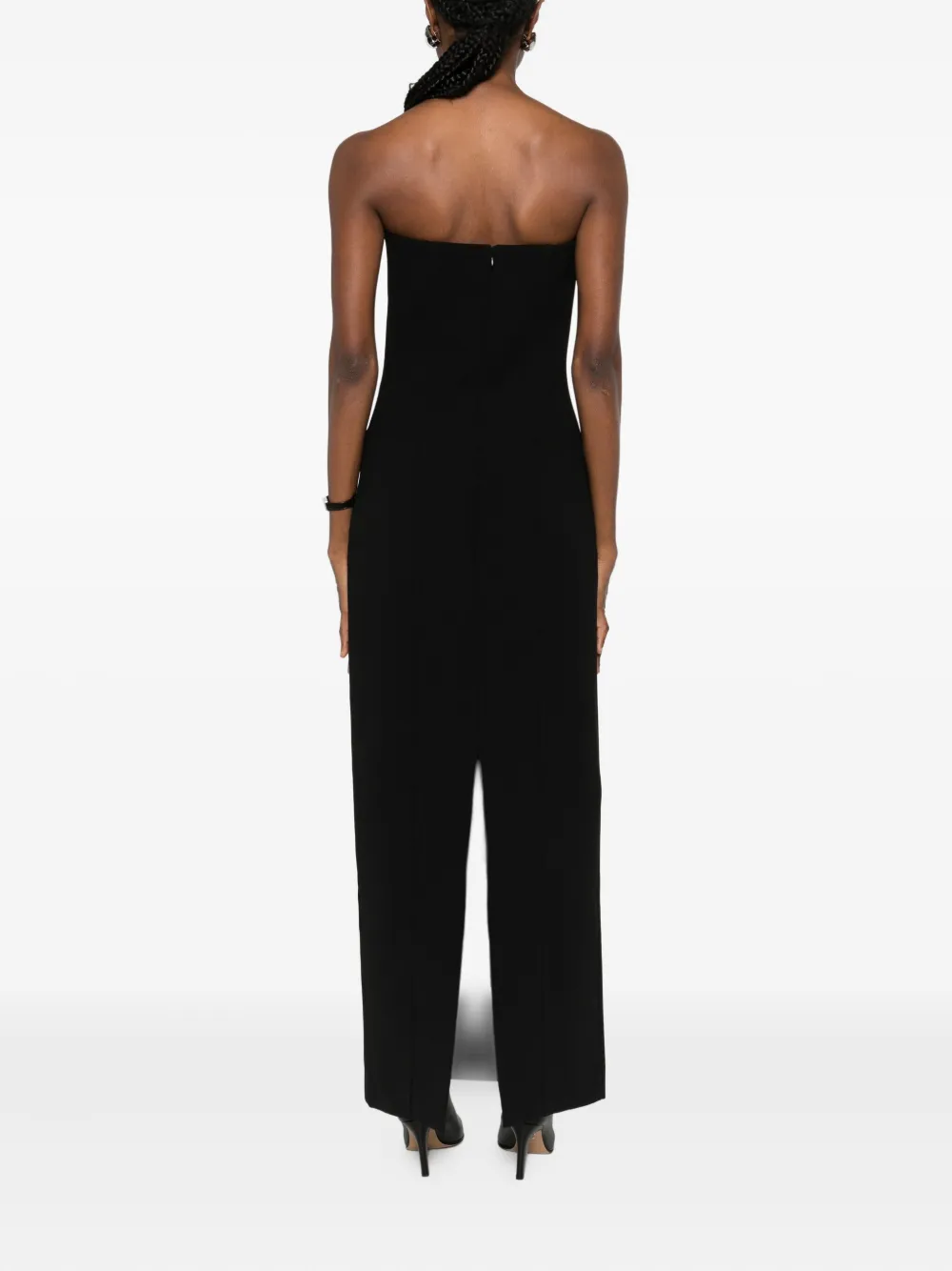 TOTEME Strapless jurk met klepzak Zwart