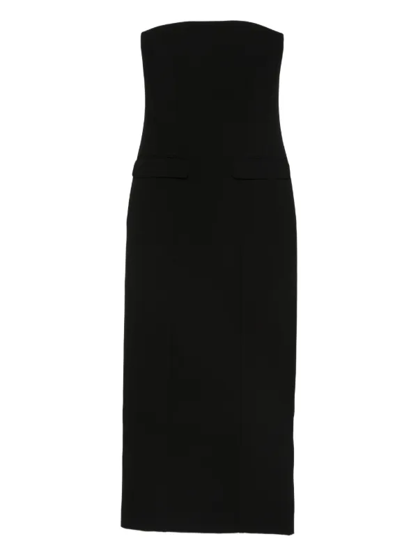 short black strapless dress with pockets Thats So Fetch | Avia Strapless Mini Dress | Black