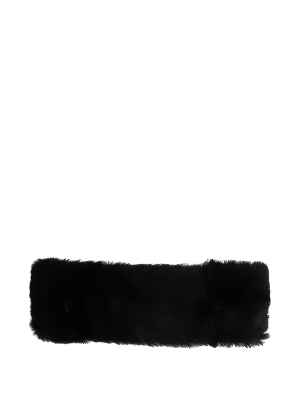 TOTEME shearling headband | Black | Image 1