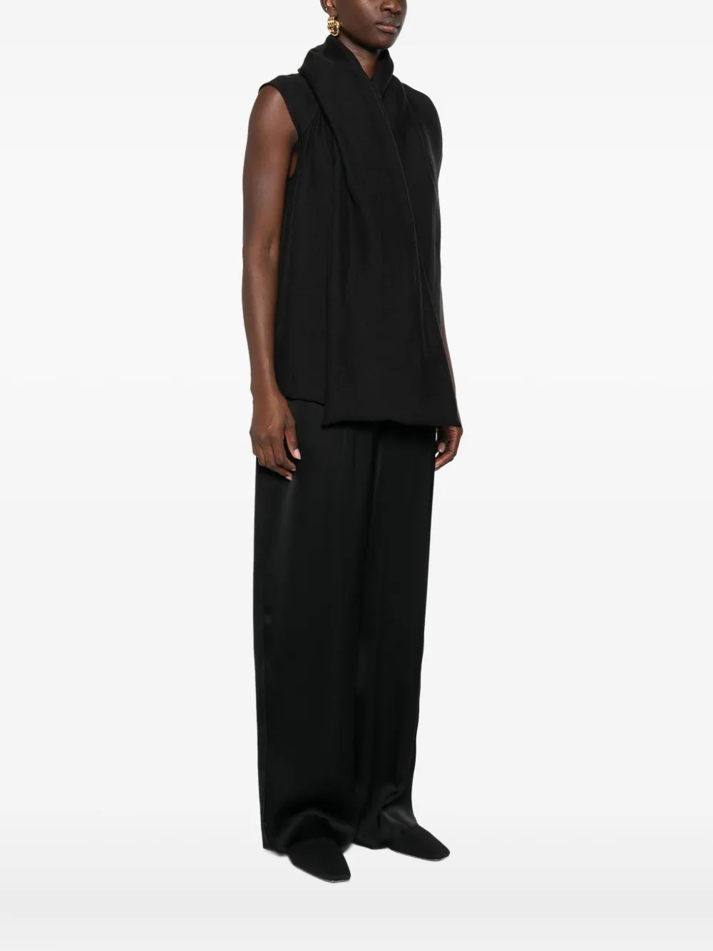 Totême Attached-scarf Blouse In Black