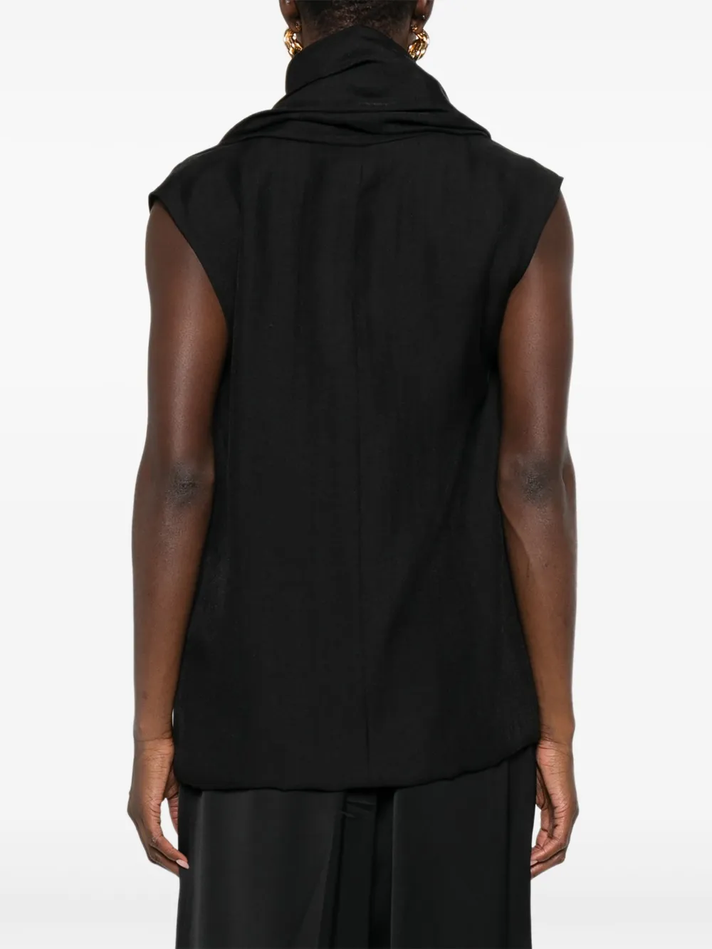 TOTEME Blouse met franje Zwart