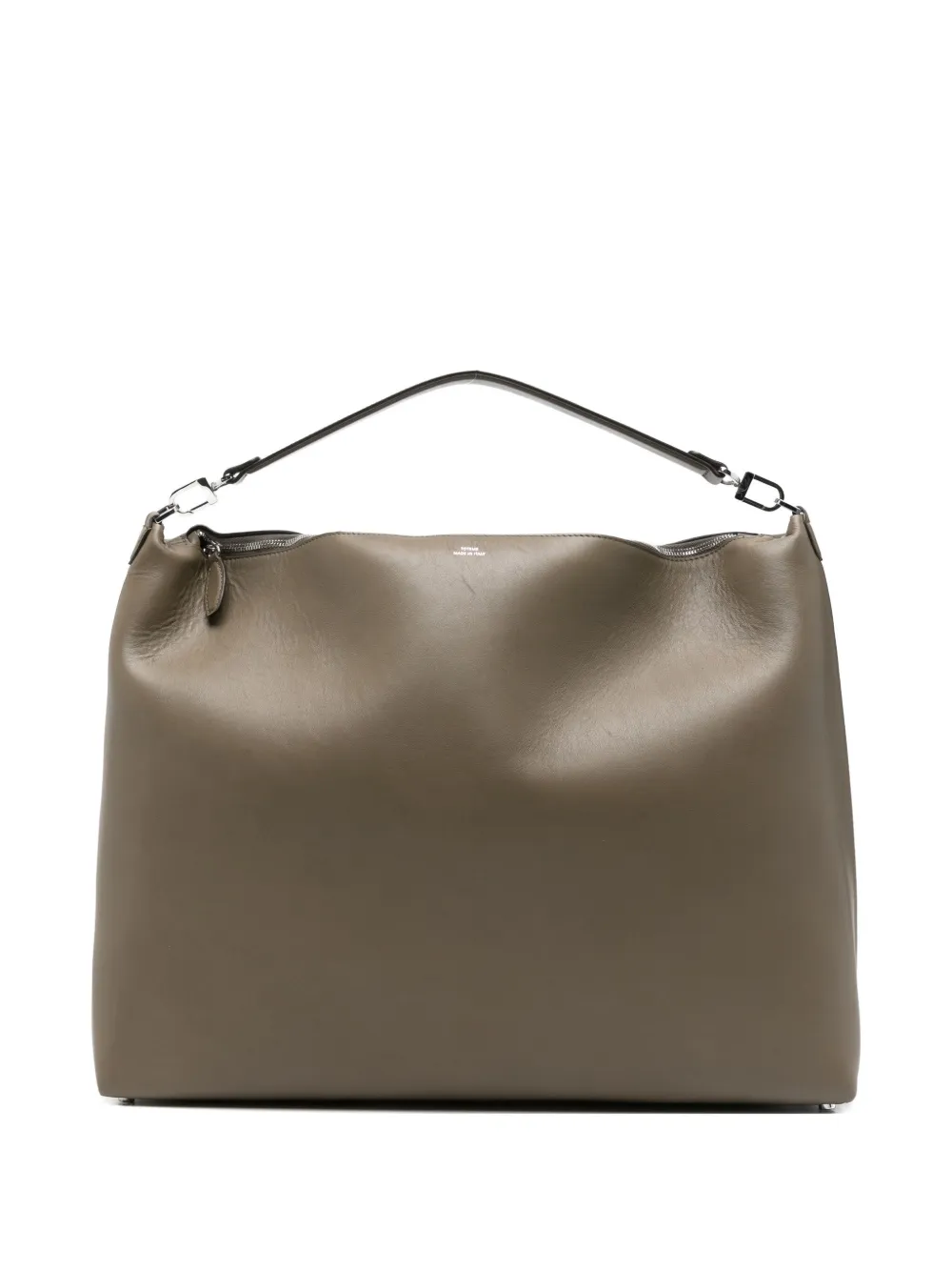 Totême Bevel Leather Shoulder Bag In Brown
