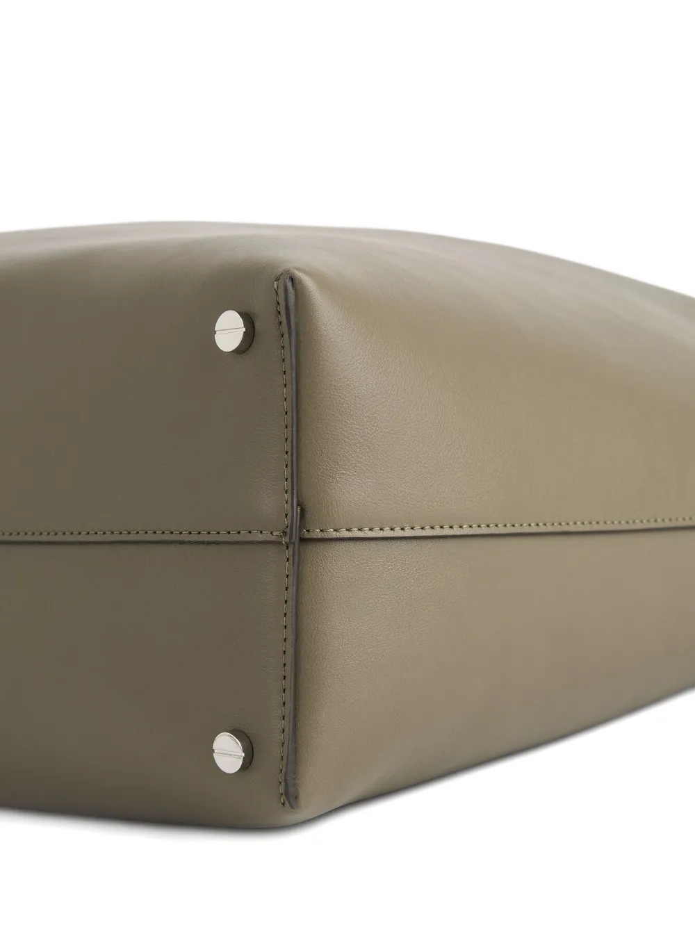 TOTEME Bevel leren schoudertas Bruin